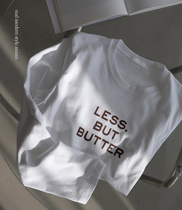 버터 프린팅 코튼 티셔츠[티셔츠CPG59]